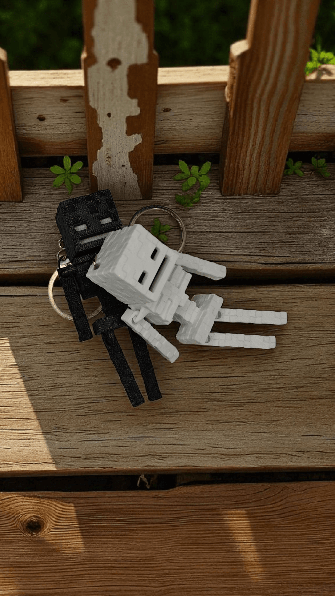 Minecraft Skeleton Keychain