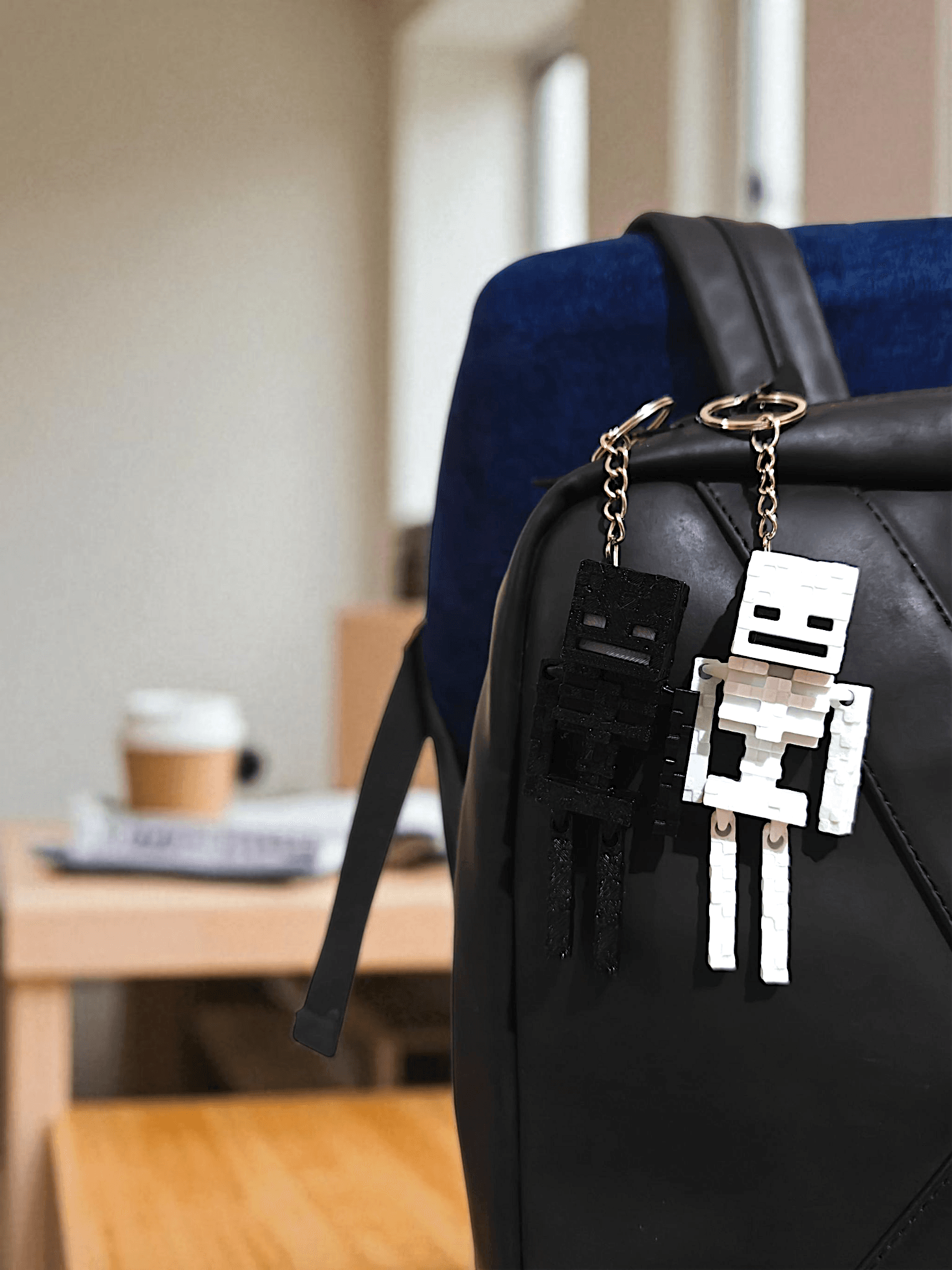 Minecraft Skeleton Keychain - Görsel 4